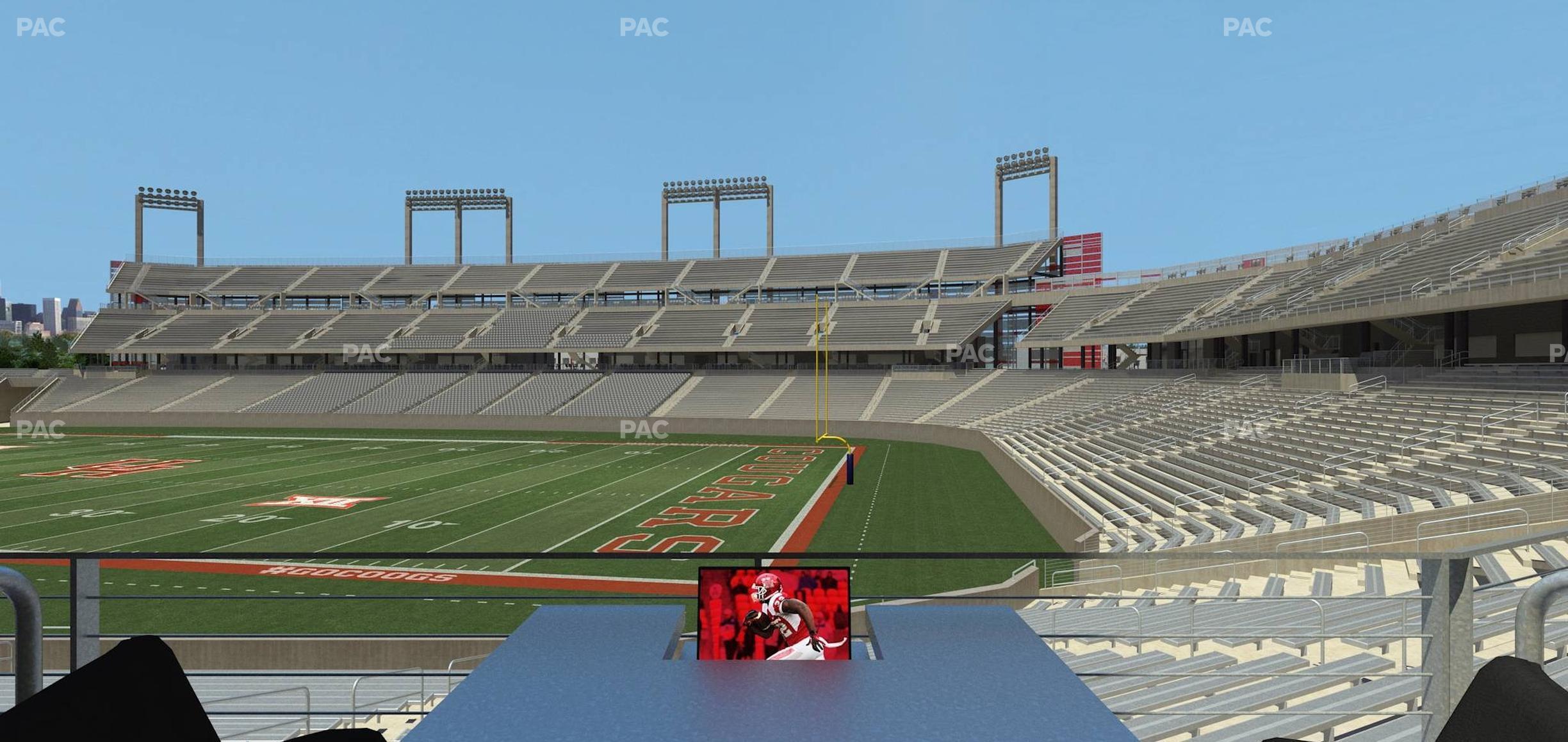 Seating view for TDECU Stadium Section Loge Box 1