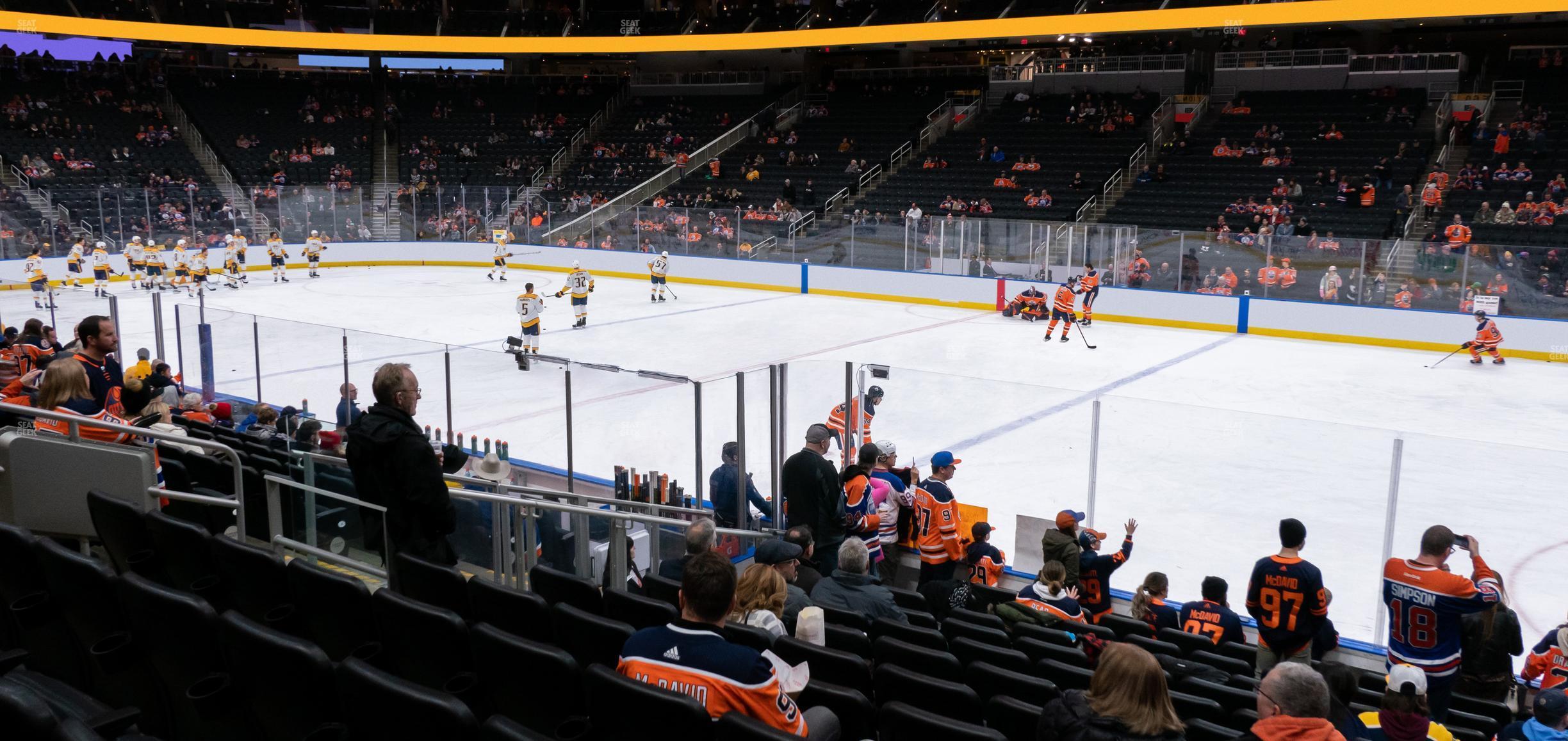 Seating view for Rogers Place Section 101