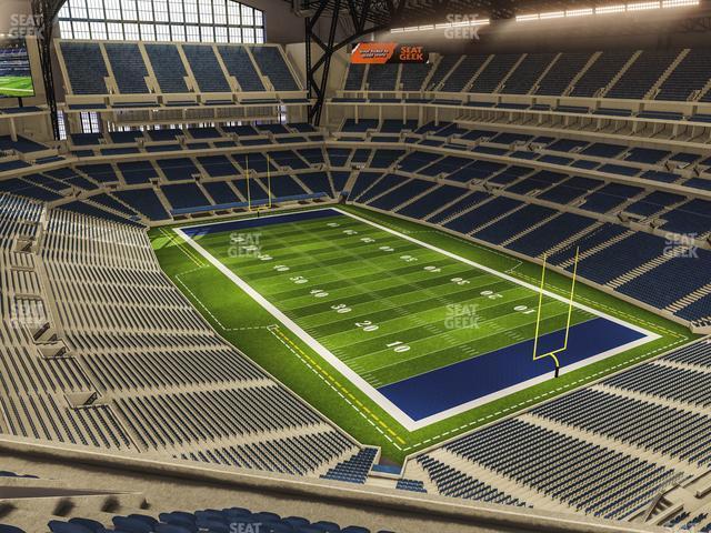 Seating view for Lucas Oil Stadium Section 604