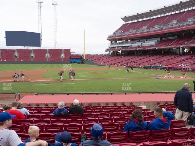 Seating view for Great American Ball Park Section 117