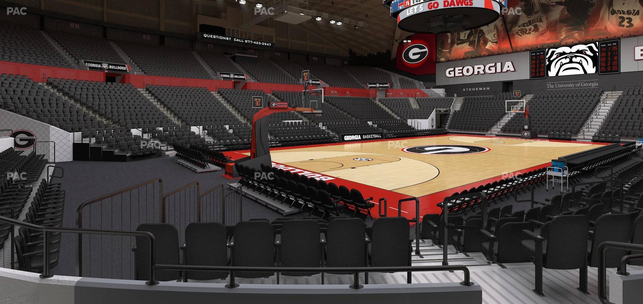 Seating view for Stegeman Coliseum Section J