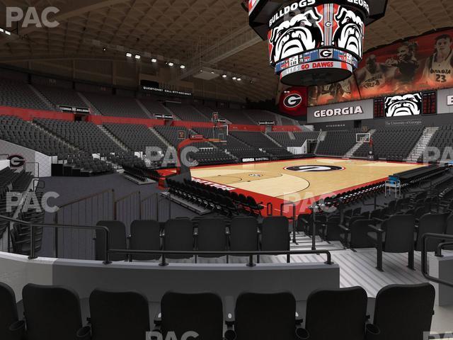 Seating view for Stegeman Coliseum Section J