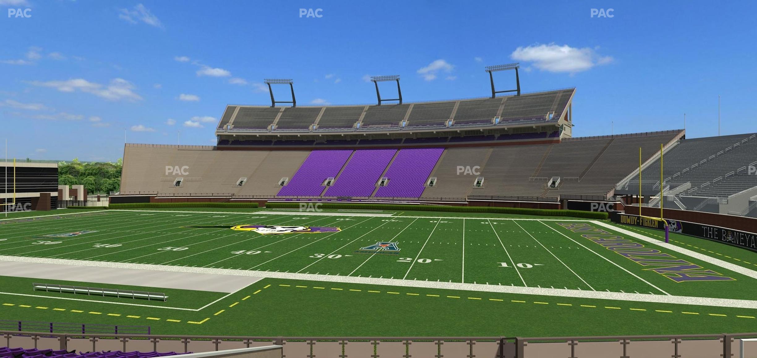 Seating view for Dowdy-Ficklen Stadium Section 4 A