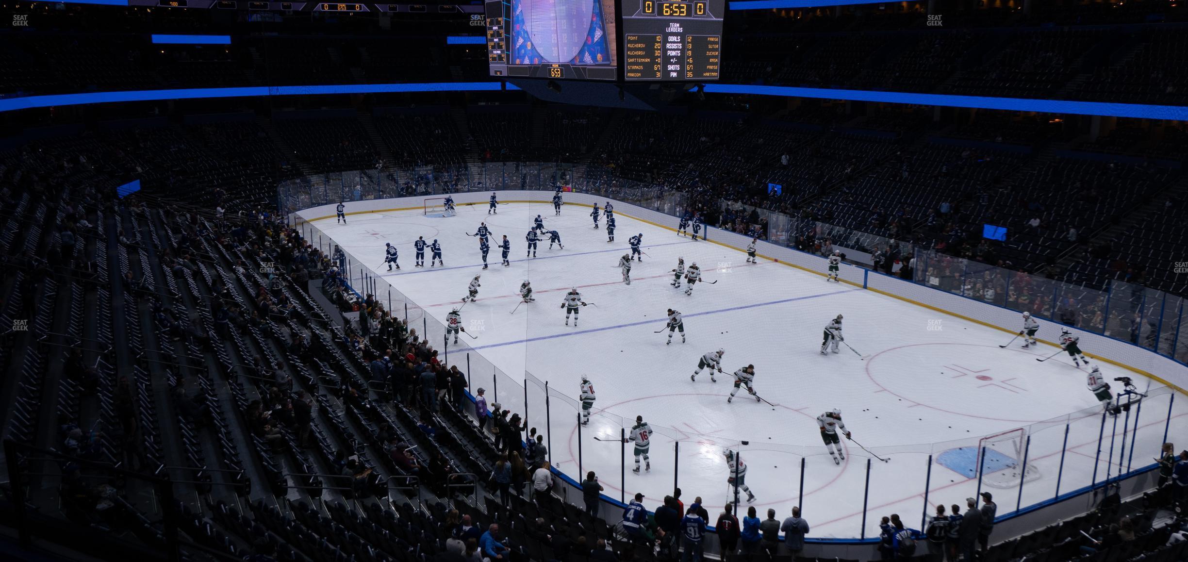 Seating view for Amalie Arena Section 211