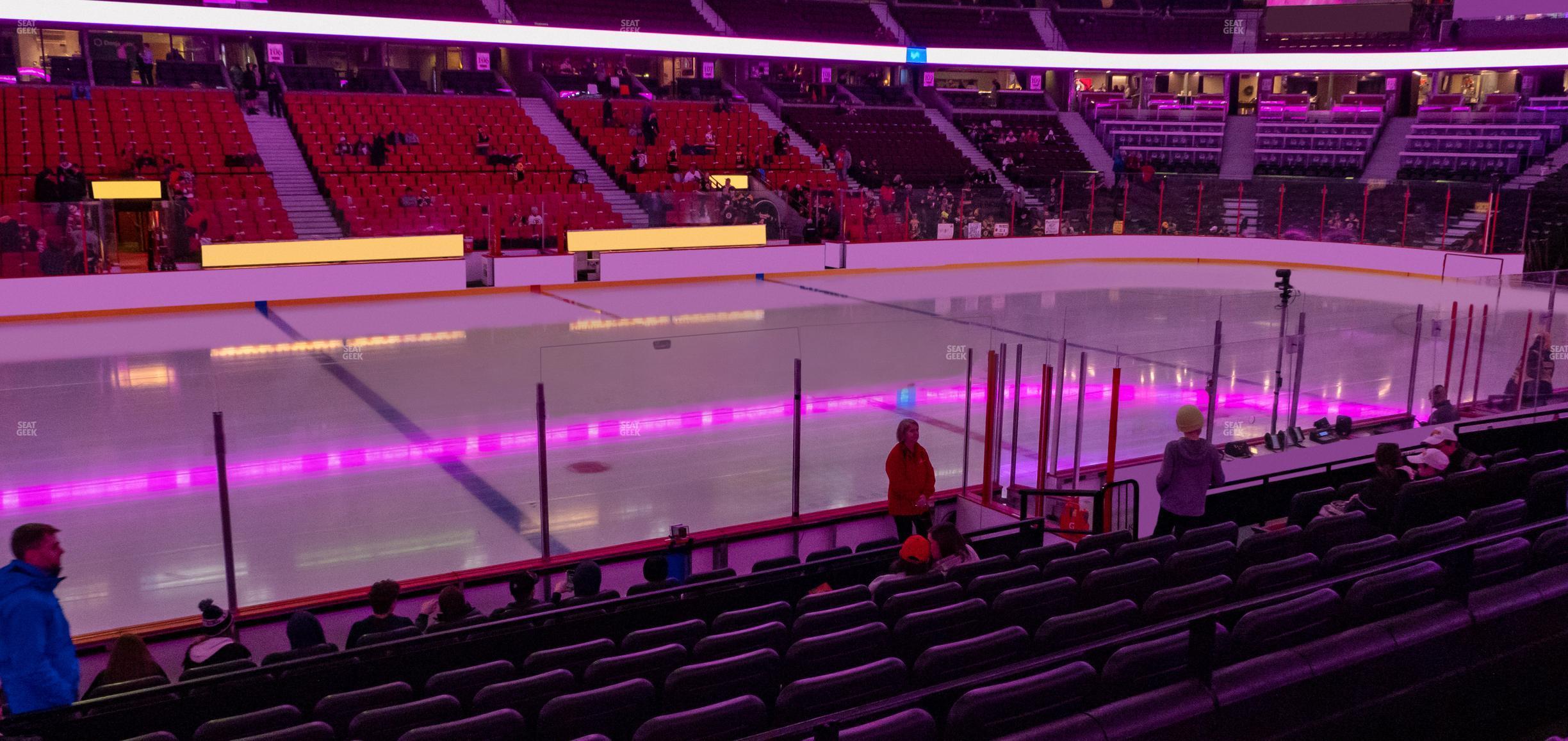 Seating view for Canadian Tire Centre Section 117