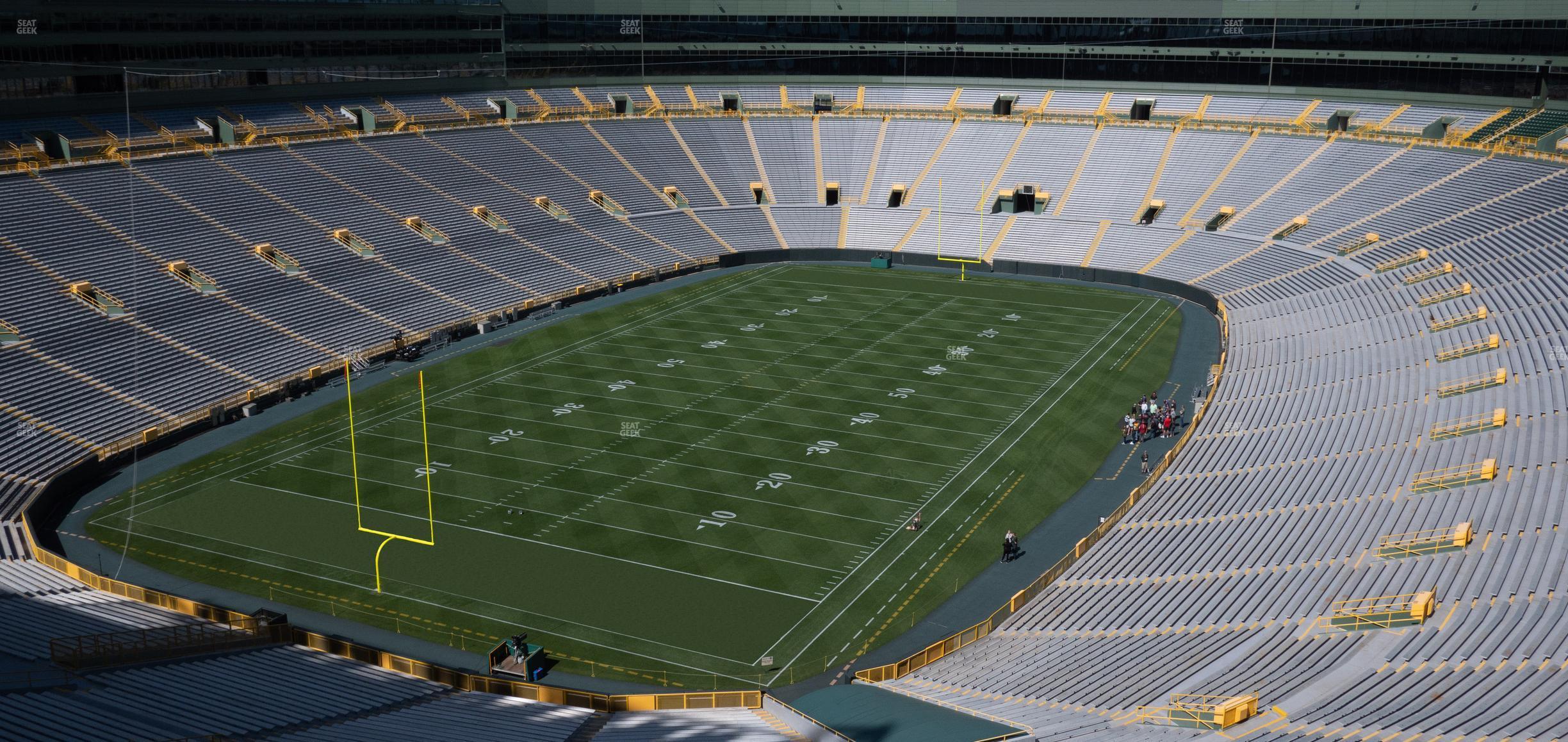 Seating view for Lambeau Field Section 641 S