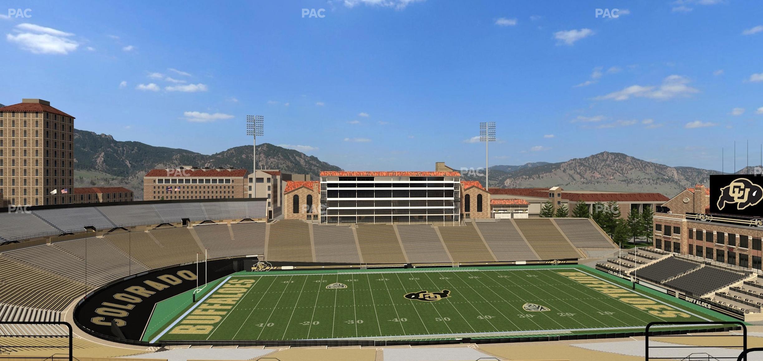 Seating view for Folsom Field Section 565