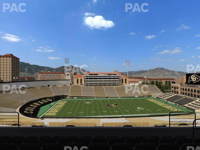 Seating view for Folsom Field Section 565