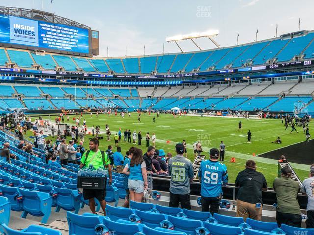 Seating view for Bank of America Stadium Section 107