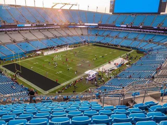 Seating view for Bank of America Stadium Section 522