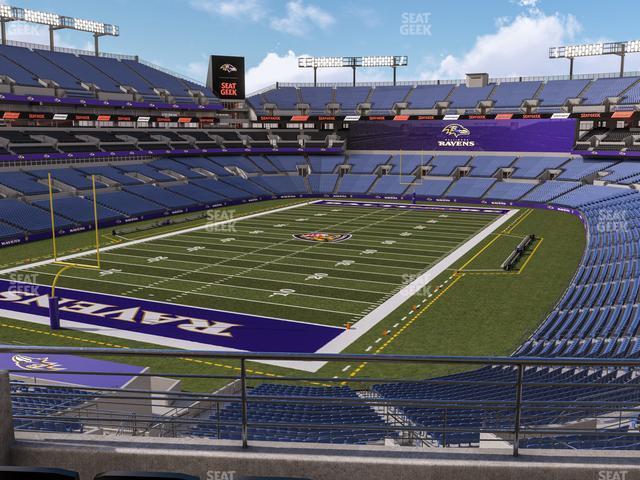 Seating view for M&T Bank Stadium Section 209