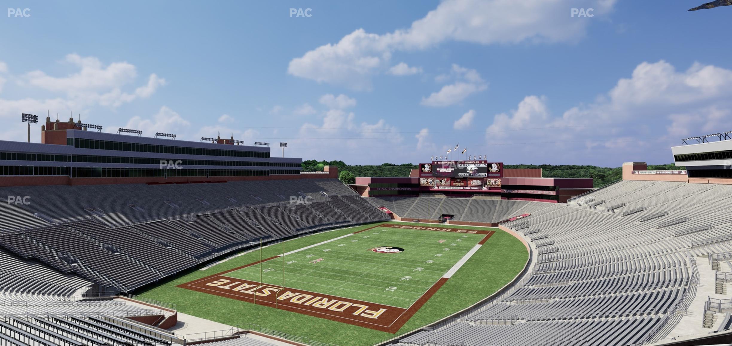 Seating view for Doak Campbell Stadium Section Club 317