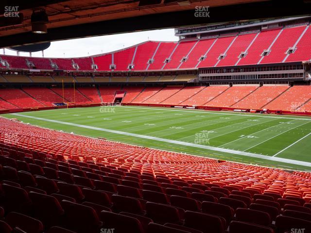 Seating view for GEHA Field at Arrowhead Stadium Section Ada 133