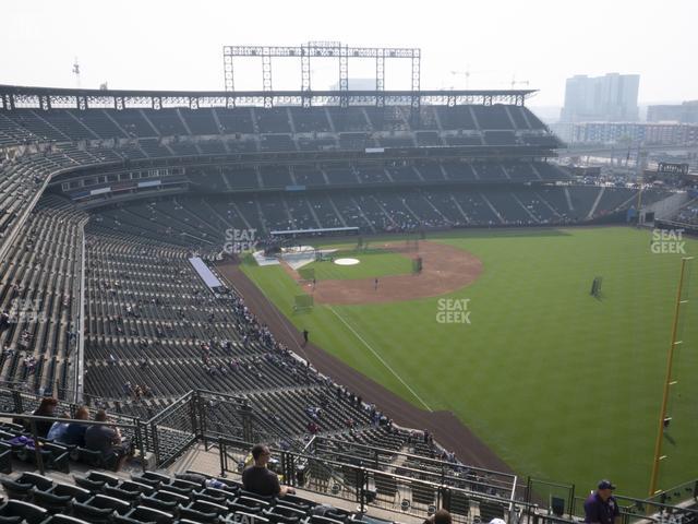 Seating view for Coors Field Section Upper 311