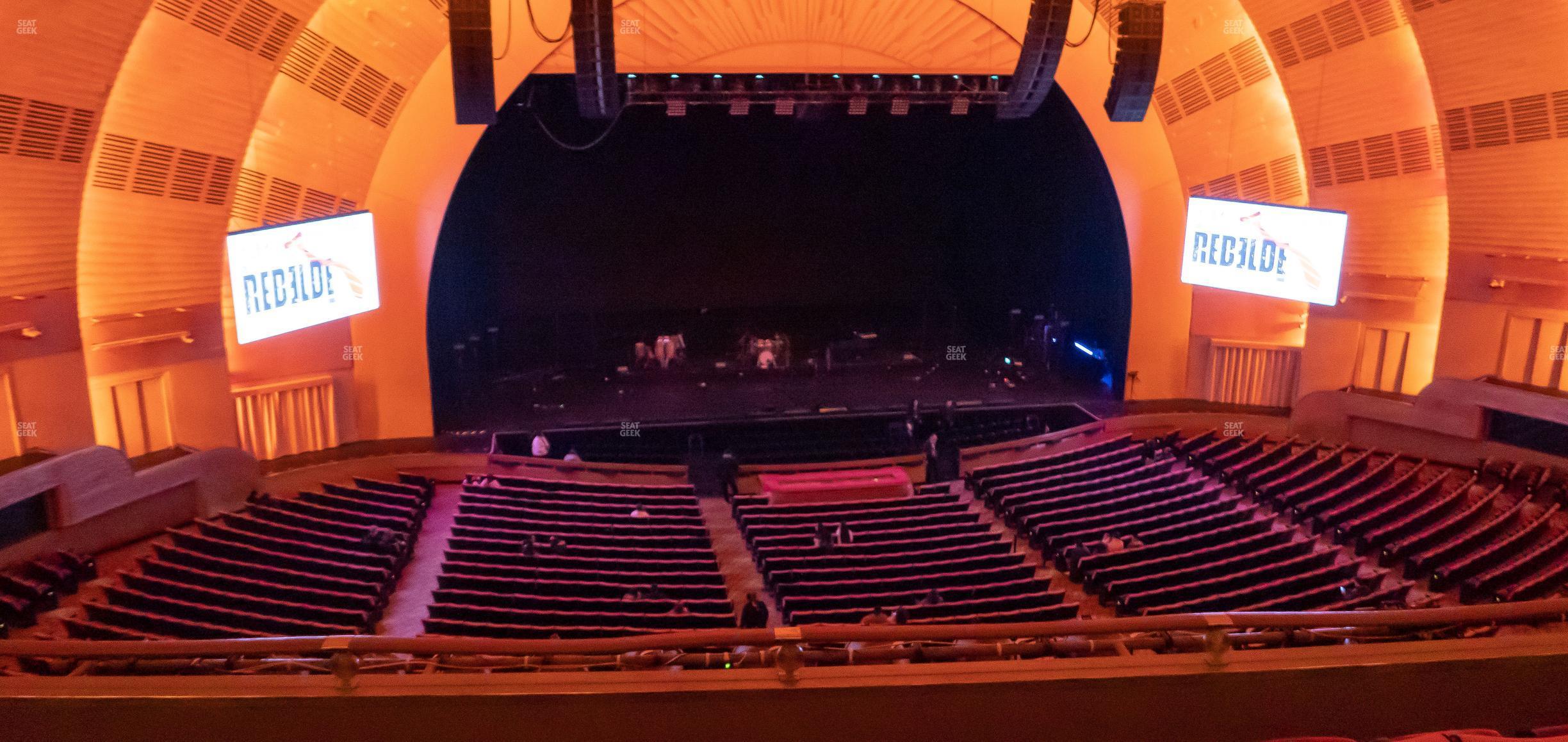 Seating view for Radio City Music Hall Section Second Mezzanine 5