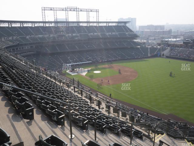 Seating view for Coors Field Section Upper 314