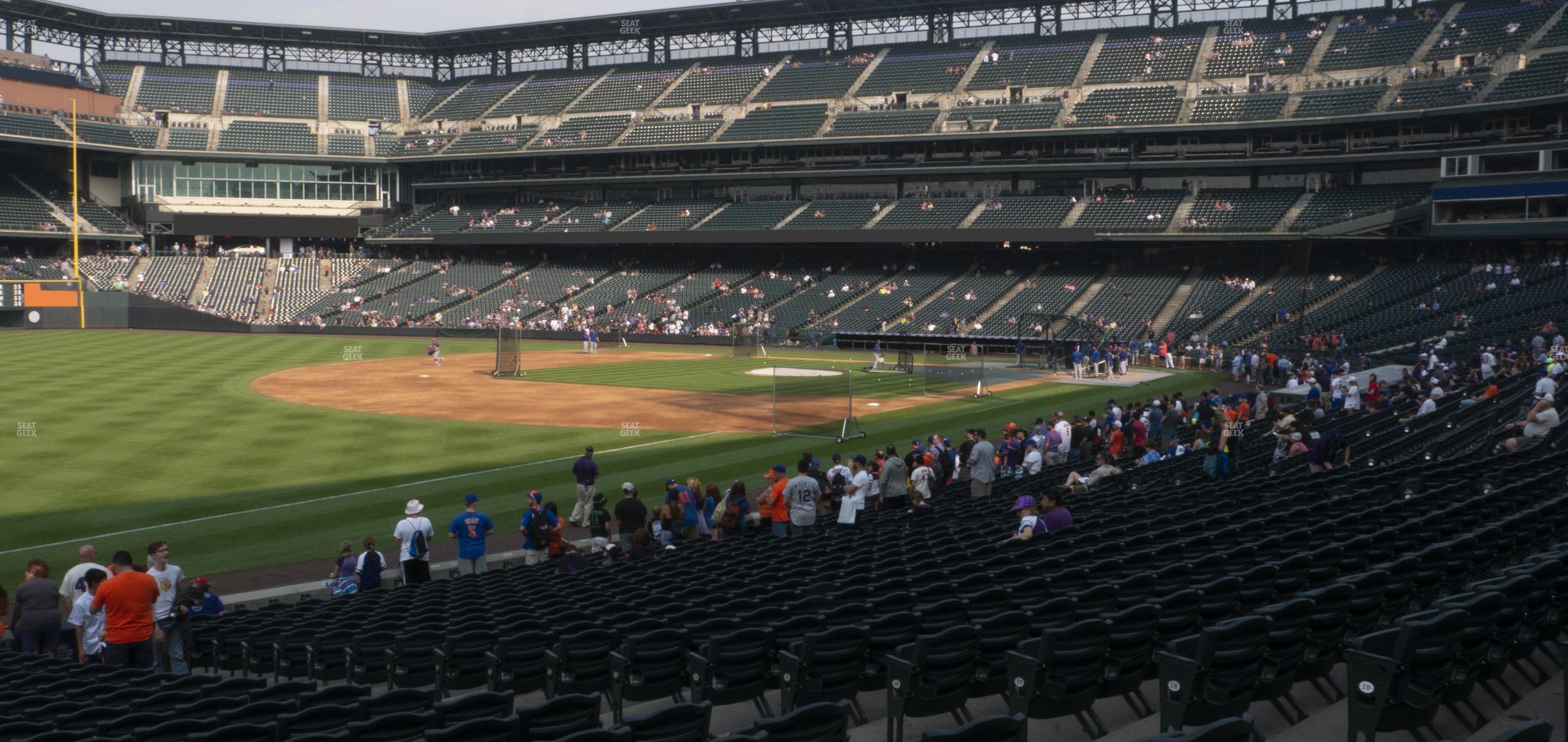 Seating view for Coors Field Section 145