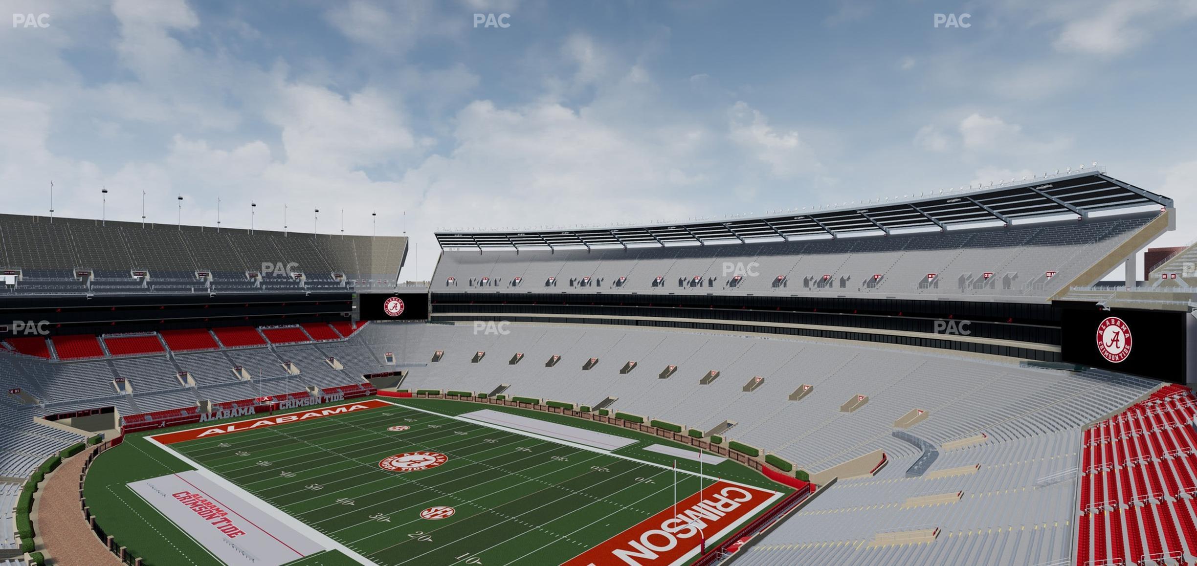 Seating view for Bryant Denny Stadium Section Ss 14