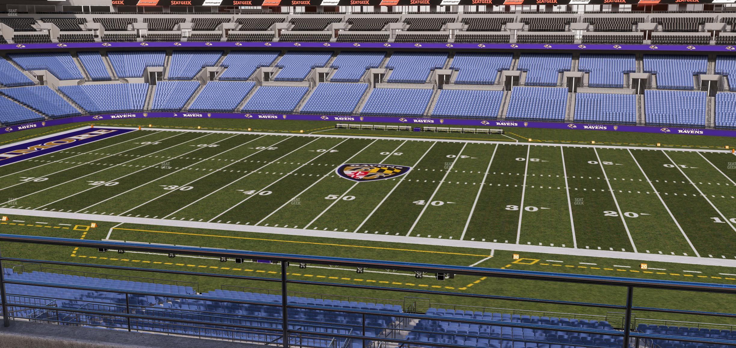 Seating view for M&T Bank Stadium Section 225