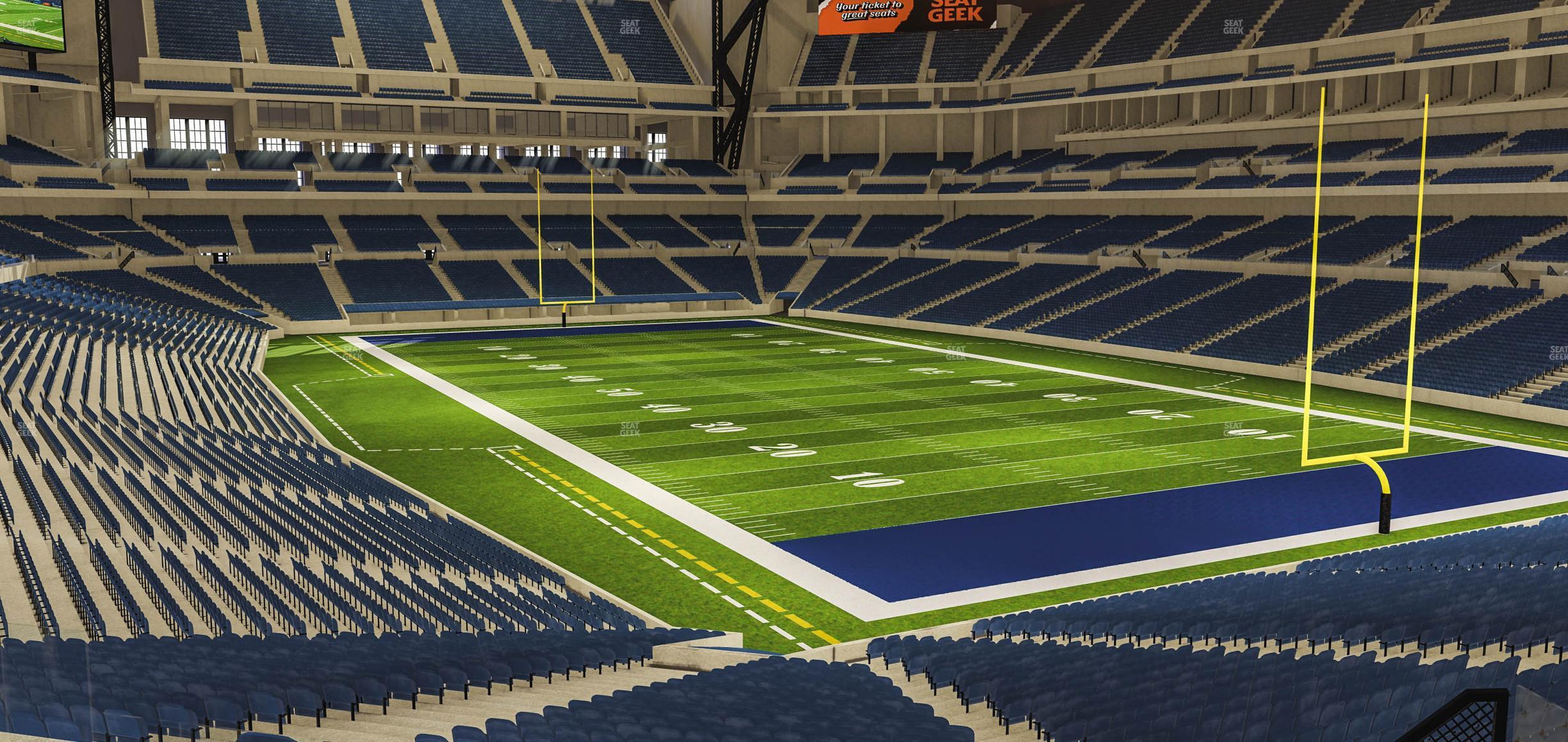 Seating view for Lucas Oil Stadium Section 204