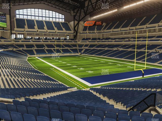 Seating view for Lucas Oil Stadium Section 204