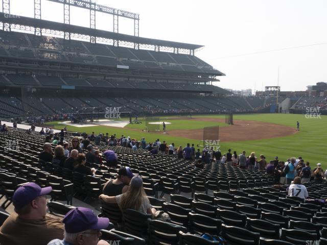 Seating view for Coors Field Section 118