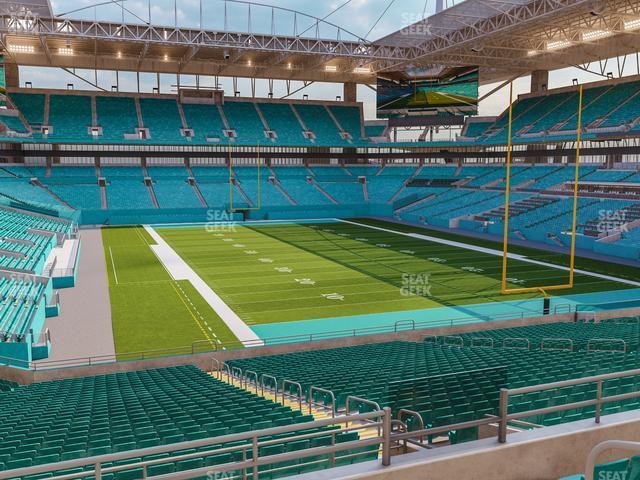 Seating view for Hard Rock Stadium Section 207