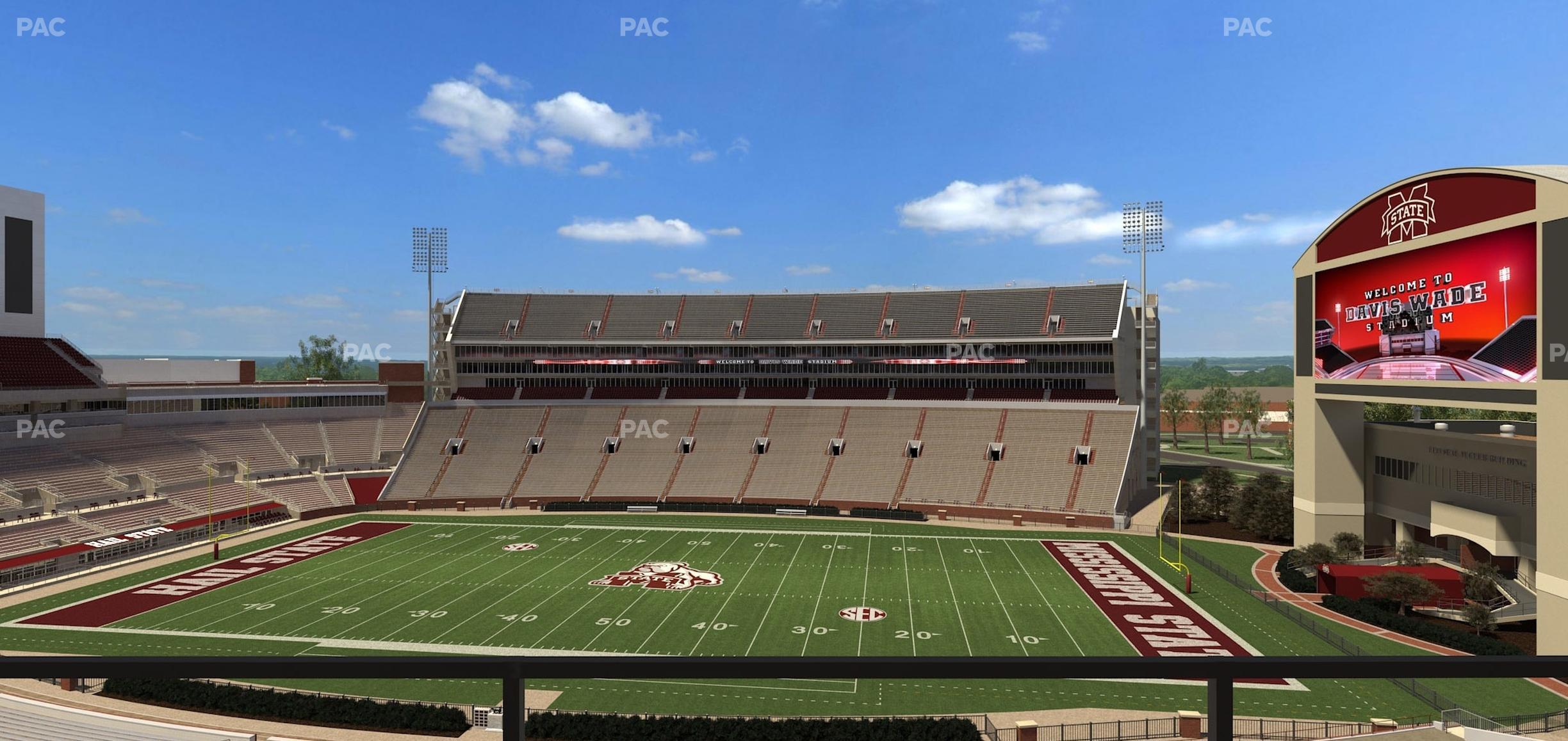 Seating view for Davis Wade Stadium Section 204