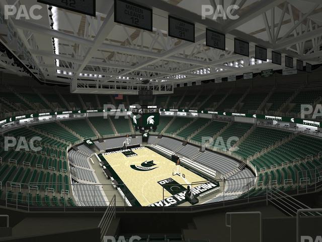 Seating view for Jack Breslin Student Events Center Section 203