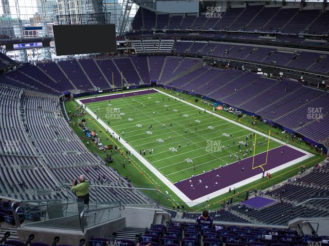 Seating view for U.S. Bank Stadium Section 332