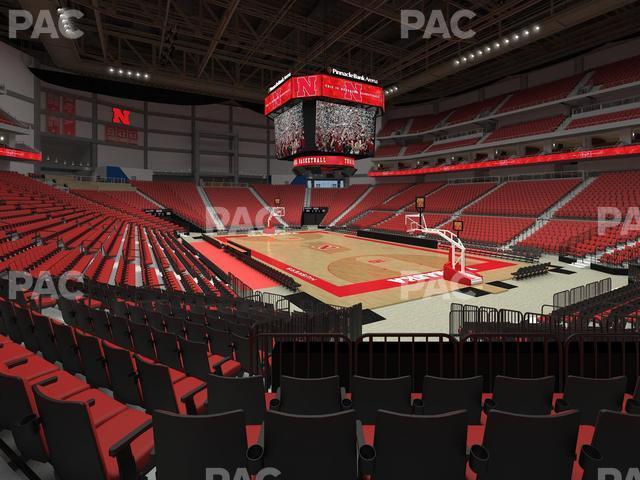 Seating view for Pinnacle Bank Arena Section 114