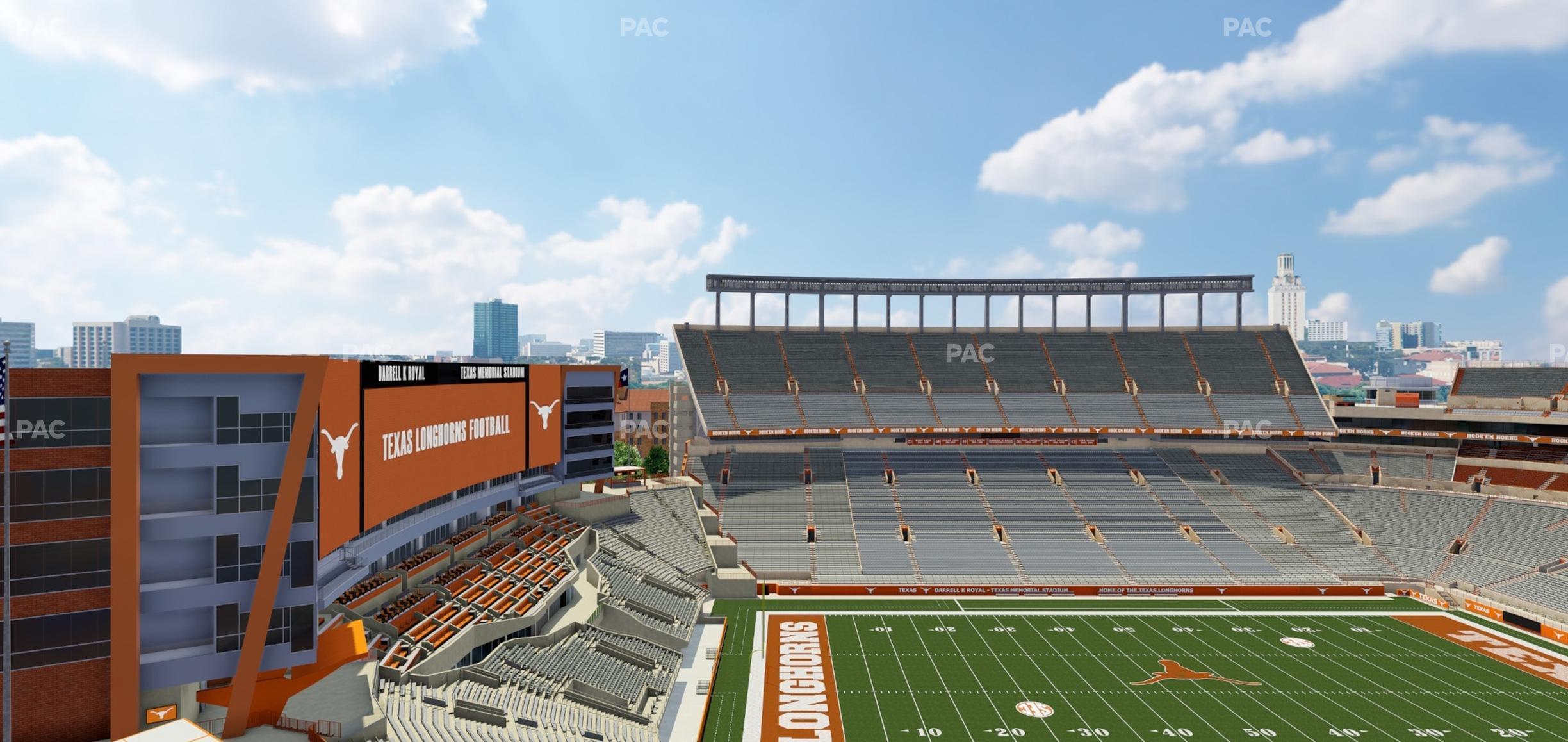 Seating view for Darrell K Royal - Texas Memorial Stadium Section 131