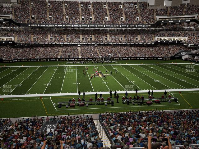 Seating view for Caesars Superdome Section 313