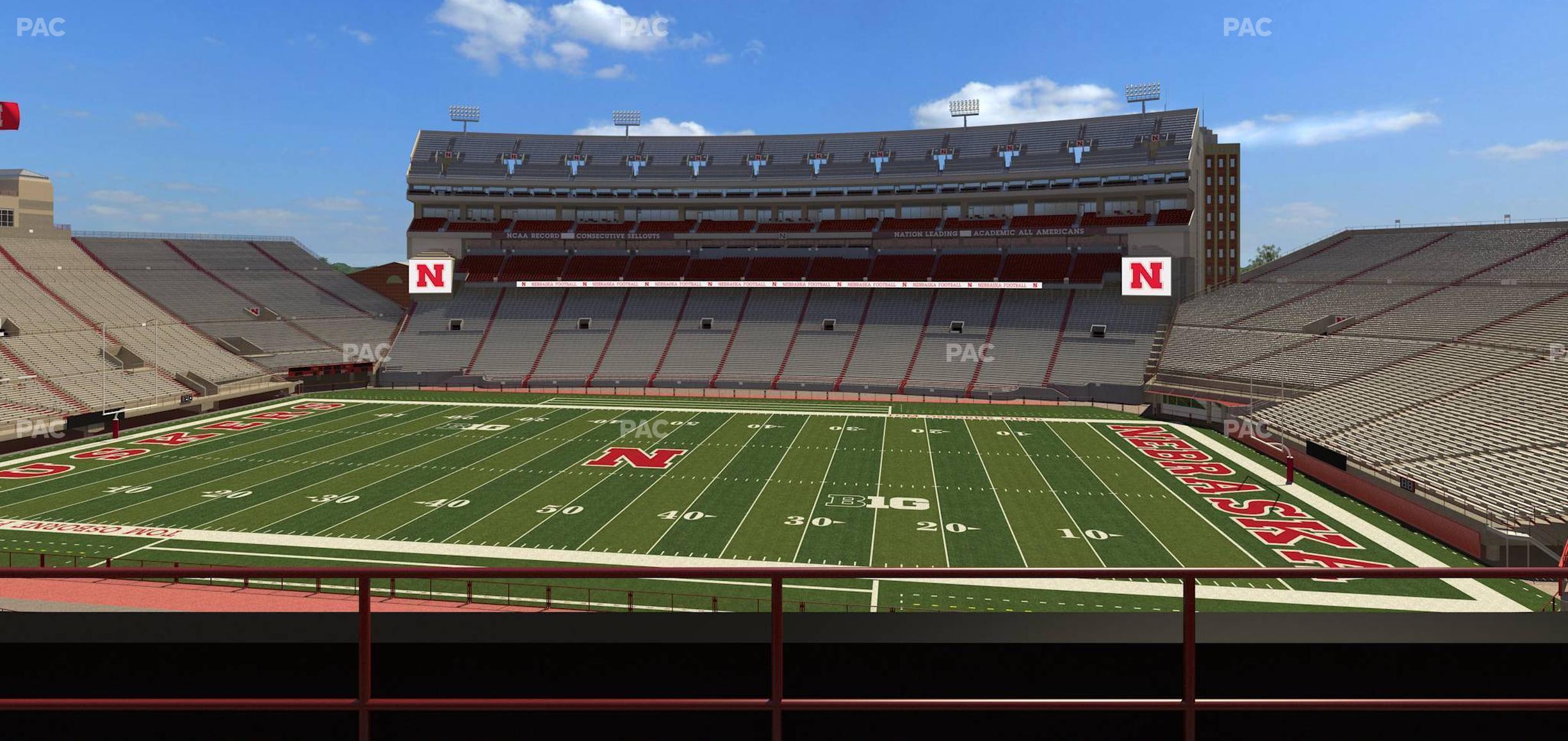 Seating view for Memorial Stadium Nebraska Section 224