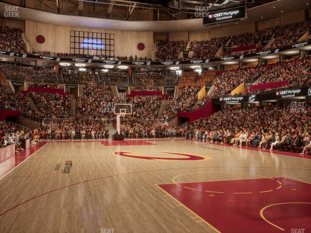 Seating view for Rocket Mortgage FieldHouse Section Floor 2