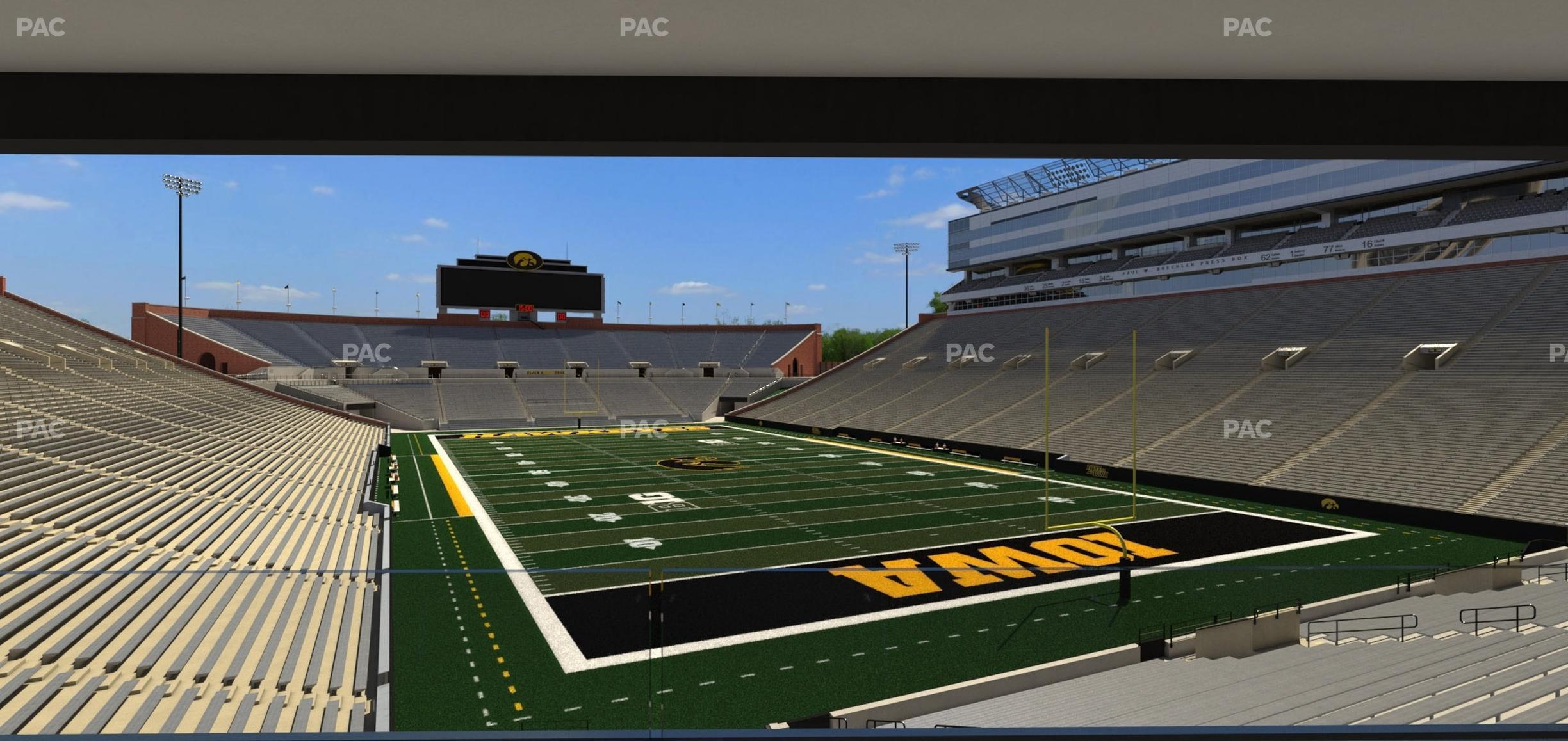 Seating view for Kinnick Stadium Section Ironmen Box 18