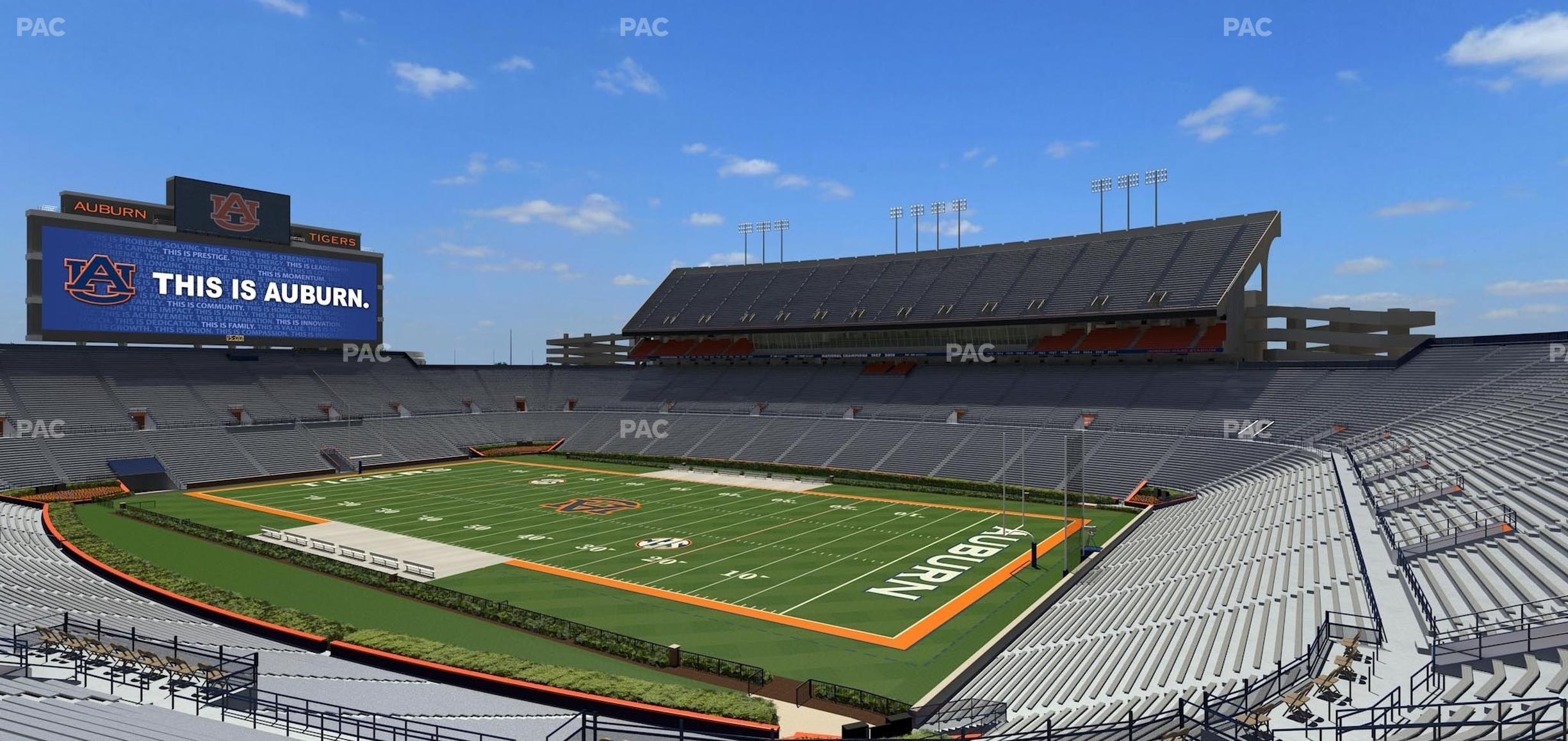 Seating view for Jordan-Hare Stadium Section 35