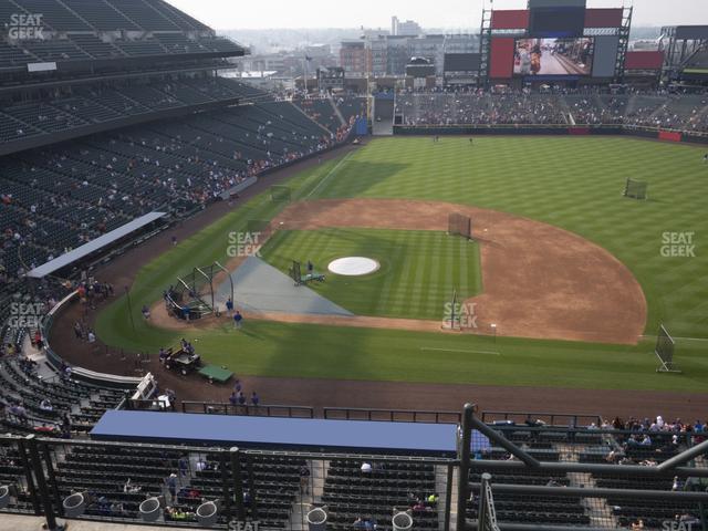 Seating view for Coors Field Section Lower 323