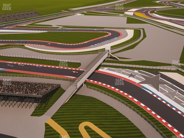 Seating view for Circuit of The Americas Section Owners Club