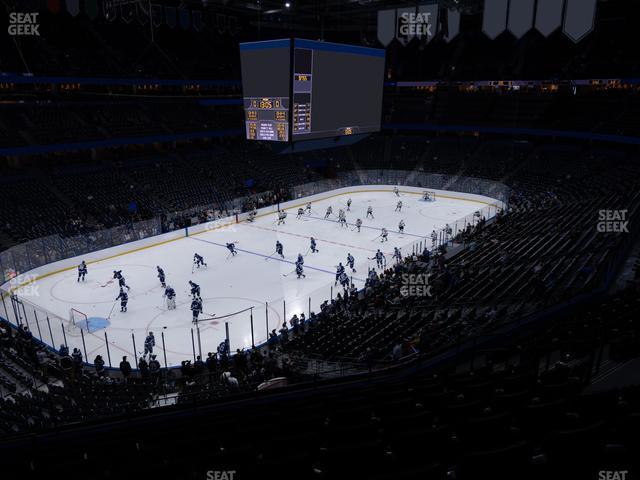 Seating view for Amalie Arena Section Club 10