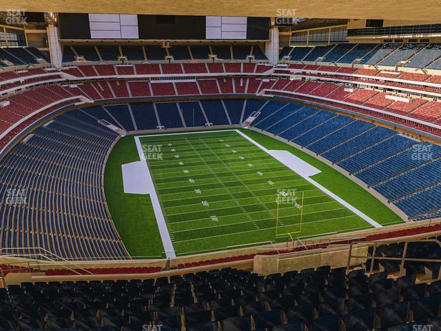 Seating view for NRG Stadium Section 724