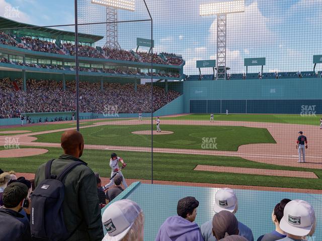 Seating view for Fenway Park Section Field Box 27