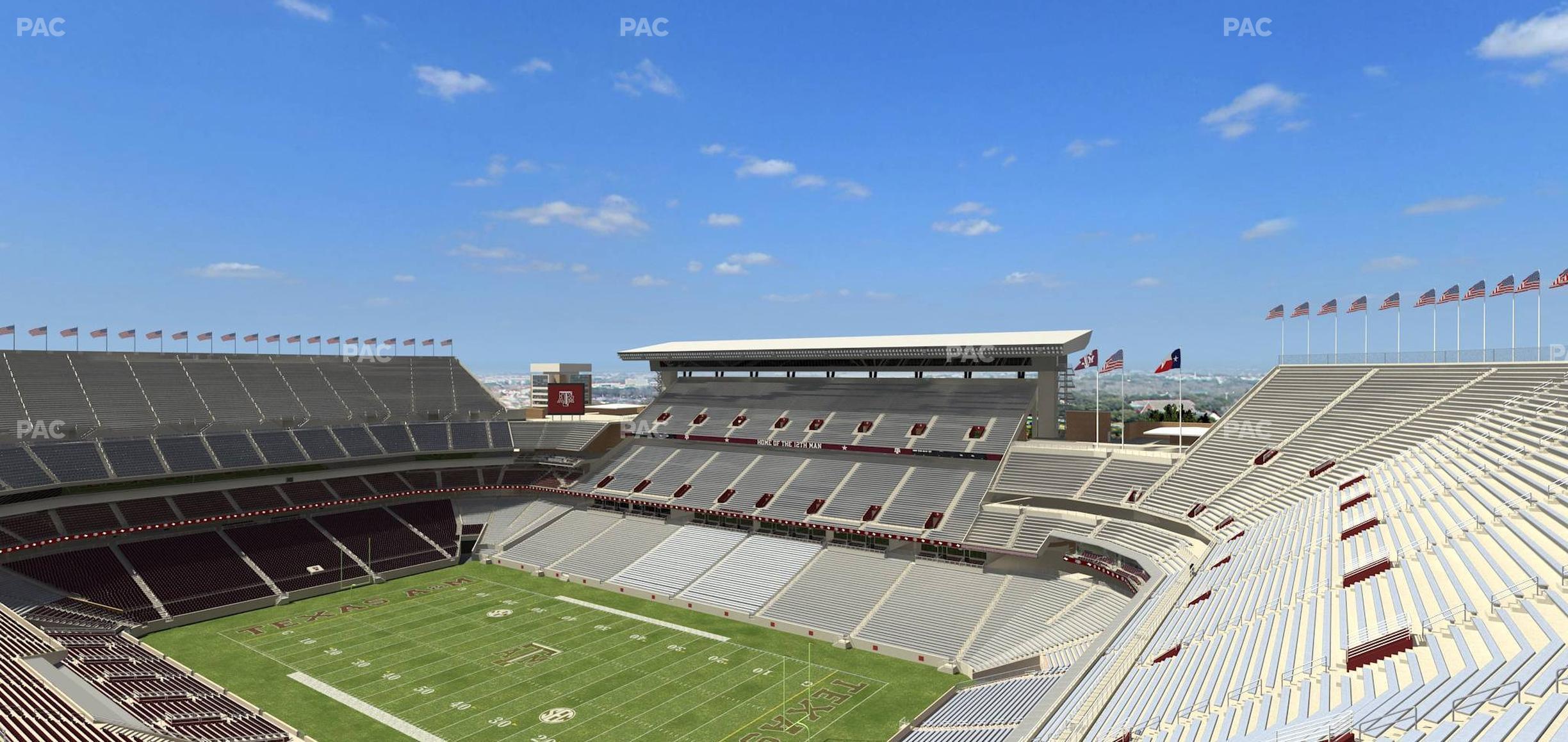 Seating view for Kyle Field Section 350