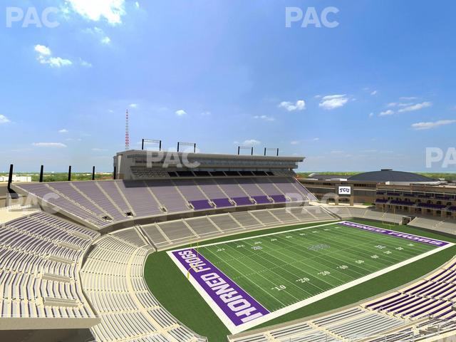 Seating view for Amon G. Carter Stadium Section 313