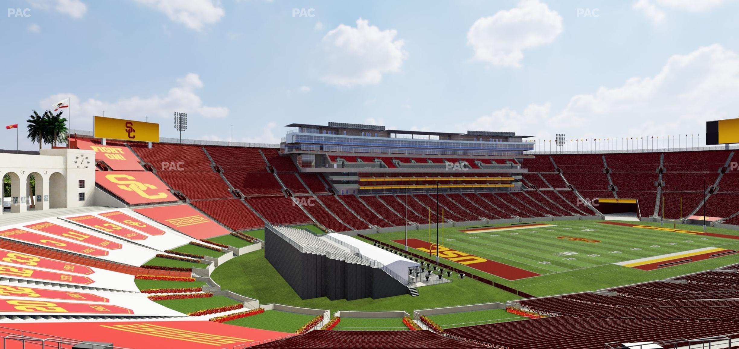 Seating view for Los Angeles Memorial Coliseum Section 227