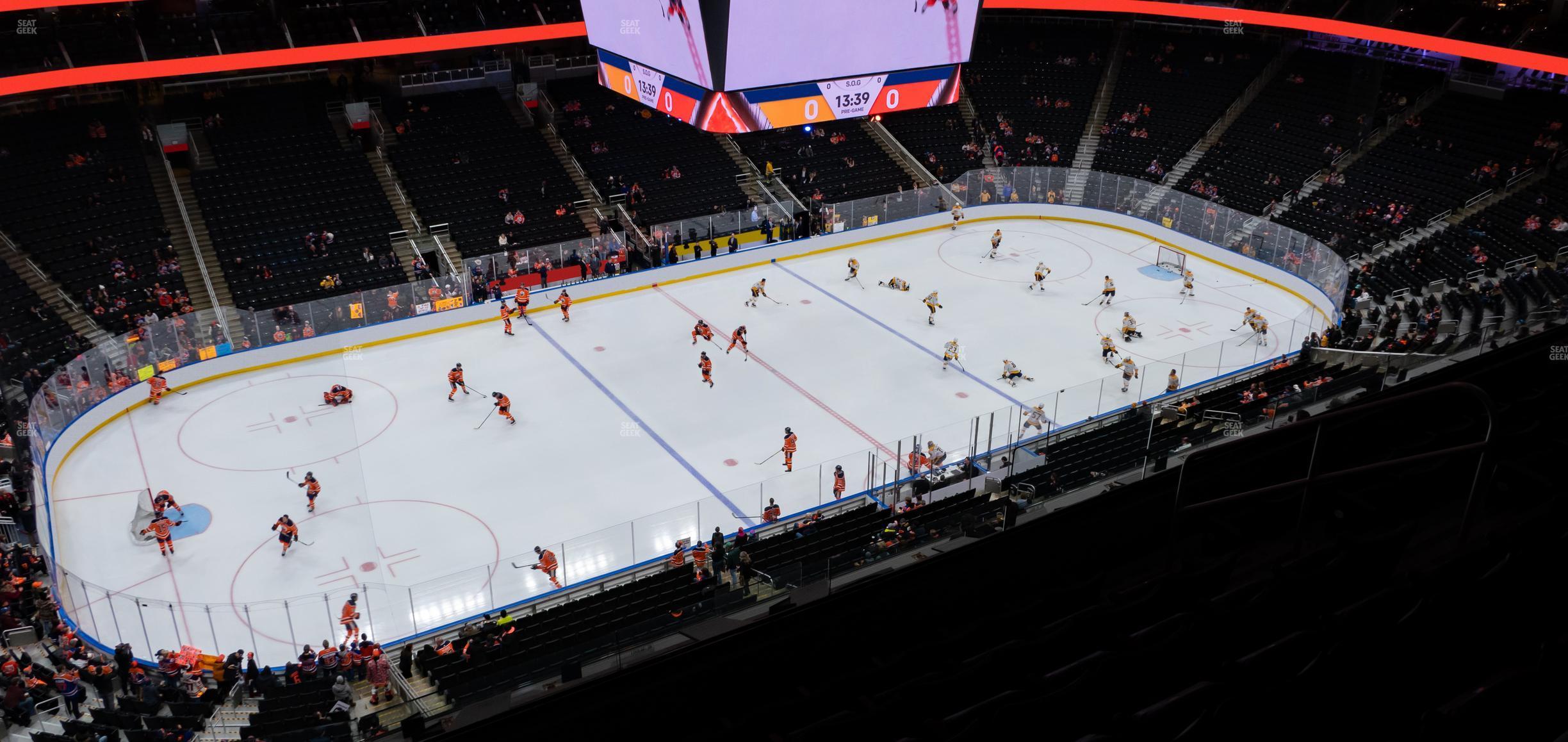 Seating view for Rogers Place Section 222