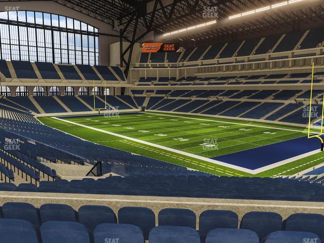 Seating view for Lucas Oil Stadium Section 233