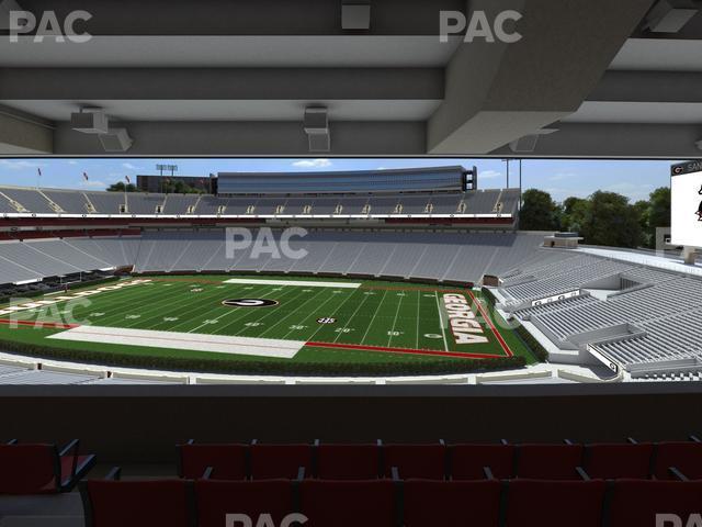 Seating view for Sanford Stadium Section North Club 204