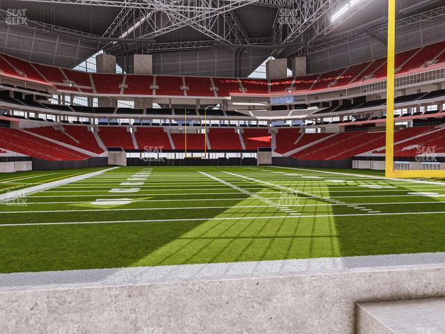 Seating view for Mercedes-Benz Stadium Section East Field Suite 6