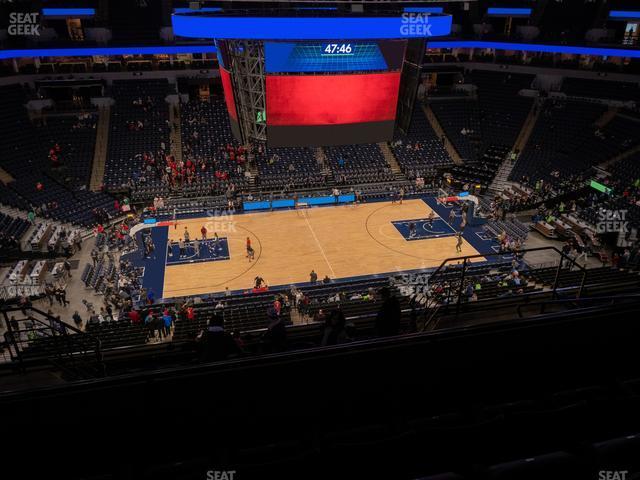 Seating view for Target Center Section 212